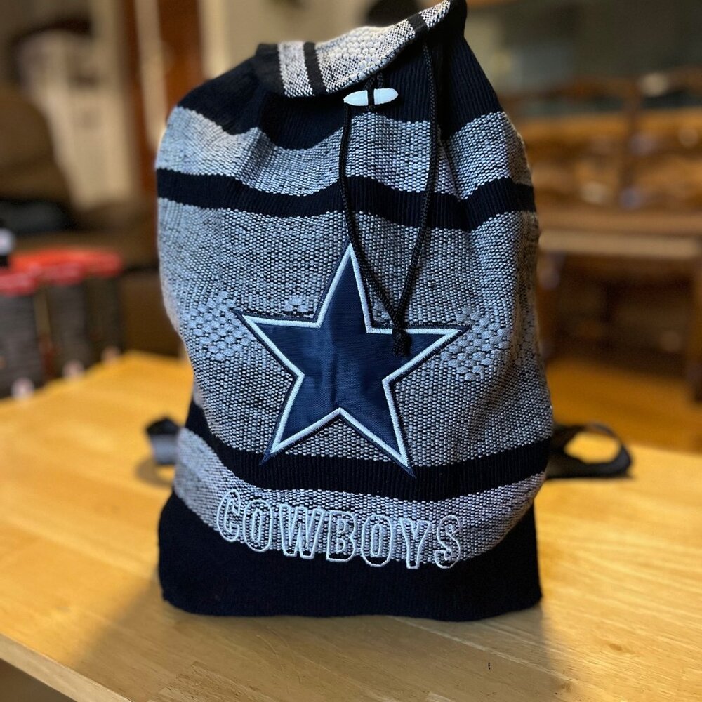 Backpack: Serape Style with Dallas Cowboys Embroidery, Gift Idea